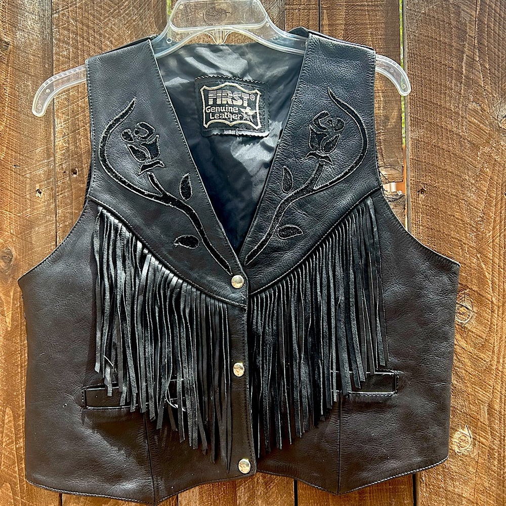 Vintage leather vest